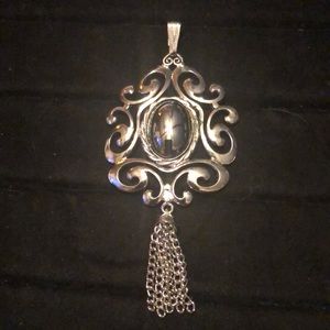 Stunning Silver/Grey Pendant